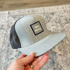 RVCA Gray and Black Trucker Hat